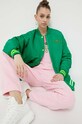 Chiara Ferragni giacca bomber Ferragni Stretch 74CBSD01 verde SS23