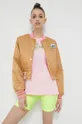 Двусторонняя куртка-бомбер Chiara Ferragni Varsity розовый