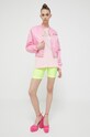 Îmbrăcăminte Chiara Ferragni geacă bomber cu două fețe Varsity 74CBSD02 roz