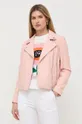 ροζ Δερμάτινο jacket BOSS Γυναικεία