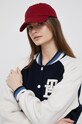 Tommy Hilfiger kurtka bomber wełniana granatowy WW0WW38112.PPYX