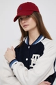 tmavomodrá Vlnená bunda bomber Tommy Hilfiger