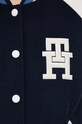 Tommy Hilfiger kurtka bomber wełniana WW0WW38112.PPYX granatowy