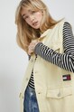 Tommy Jeans vesta de blugi galben DW0DW15683.PPYX