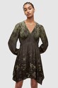 AllSaints sukienka ESTA GAIA OMBRE DRES WD161Y zielony SS23