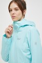 Jack Wolfskin kurtka outdoorowa Pack & Go Shell turkusowy 1111514