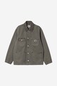 Carhartt WIP cotton denim jacket Michigan Coat gray I031396