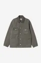gray Carhartt WIP cotton denim jacket Michigan Coat