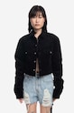 Jakna Rick Owens Cropped Outershirt za prijelazno razdoblje crna DS02B4706.VS.BLACK