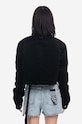 Odjeća Jakna Rick Owens Cropped Outershirt DS02B4706.VS.BLACK crna