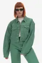 зелёный Джинсовая куртка KSUBI Cropped Женский