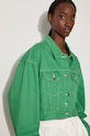 KSUBI kurtka jeansowa Cropped WPS23JK004 zielony