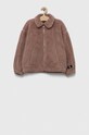 Detská bunda Calvin Klein Jeans oversize hnedá IG0IG01815.PPYX