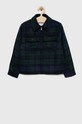 Otroška jakna Tommy Hilfiger S podlogo zelena KG0KG07058.PPYX