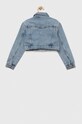 Dziewczynka Sisley kurtka jeansowa dziecięca 2YO7YN00I.G.SEASONAL niebieski