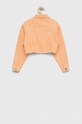 Calvin Klein Jeans kurtka jeansowa dziecięca IG0IG01924.PPYX pomarańczowy SS23