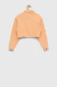 Detská rifľová bunda Calvin Klein Jeans oranžová