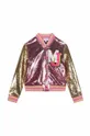 Дитяча куртка-бомбер Marc Jacobs рожевий