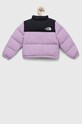 Παιδικό μπουφάν με πούπουλα The North Face NF0A82TS μωβ AW23