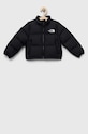 The North Face geaca de puf pentru copii cu captuseala negru NF0A82TS