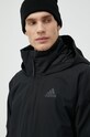 adidas kurtka przeciwdeszczowa czarny HG6016