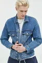 niebieski Abercrombie & Fitch kurtka jeansowa