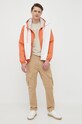 United Colors of Benetton kurtka 2VDWUN01X.12Y pomarańczowy SS23