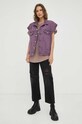 Îmbrăcăminte Levi's vesta de blugi A5335.0000 violet