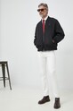 Calvin Klein Jeans kurtka bomber J30J322938.PPYX czarny SS23
