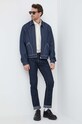 United Colors of Benetton kurtka jeansowa 22CLUN029.905 granatowy SS23