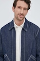 United Colors of Benetton kurtka jeansowa granatowy 22CLUN029.905