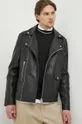 Δερμάτινο jacket Bruuns Bazaar Paris μαύρο