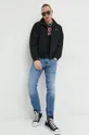 Tommy Jeans rövid kabát fekete
