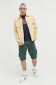 Rifľová bunda Tommy Jeans žltá