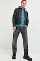 Koжено яке Superdry M5011701A.02A черен SS23