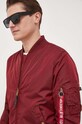 Alpha Industries bomber jacket maroon 191103.184