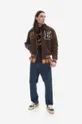 Billionaire Boys Club kurtka bomber Corduroy Collared Varsity Jacket brązowy