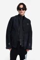 Bunda A-COLD-WALL* Irregular Dye Overshirt nezateplené čierna ACWMSH085