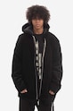 Rick Owens jacket Front Peter with black DU02B4790.VS.BLACK