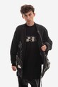 Rick Owens bomber jacket Jumbo Flight DU02B4977.MUEP3.BLACK