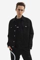 MCQ geacă din denim Muscle necaptusit negru 677920RRR211000