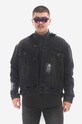 KSUBI kurtka jeansowa Cropped nieocieplane czarny MPS23JK002