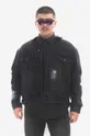 чёрный Джинсовая куртка KSUBI Cropped Мужской