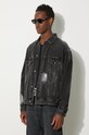 KSUBI denim jacket Cropped black MPS23JK002