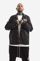 Bunda Rick Owens Snapfront nezateplené černá DU01B7782.NDEP3