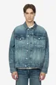 Evisu farmerdzseki Kamon Embossed Denim Jacket Férfi