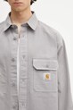 Βαμβακερό πουκάμισο Carhartt WIP Reno Shirt Jac γκρί I031447.