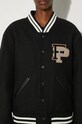 Filling Pieces wool bomber jacket Varsity Jacket black 81422201863