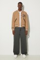 Filling Pieces kurtka bomber wełniana Varsity Jacket brązowy 81422209985