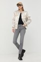 Ρούχα Μπουφάν bomber The Mercer Brand MEAP213099 χρυσαφί